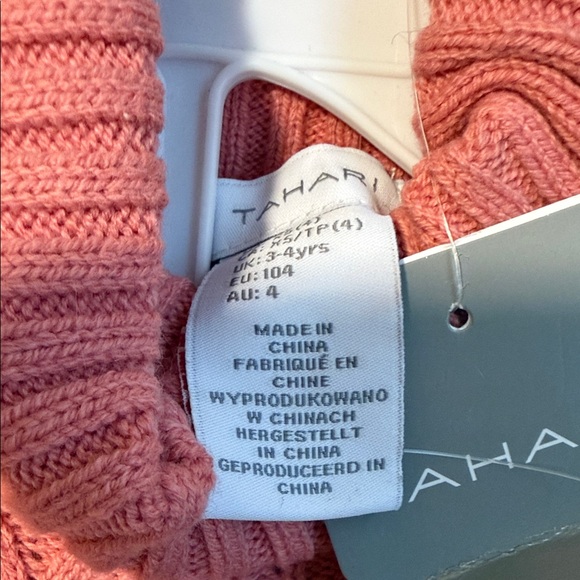 Tahari Coral Cable Knit Sweater for Kids - Picture 6 of 7